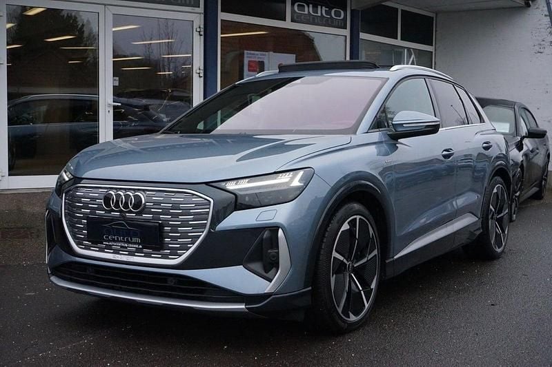 Blåmetal Brugt 2021 Audi Q4 e-tron Edition .1 SUV | 349.900 kr. (Fair pris) - Billede 1/4