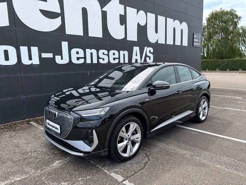 Sortmetal Brugt 2022 Audi Q4 Sportback e-tron S-Line SUV | 299.900 kr. (Fair pris) - Billede 1/4