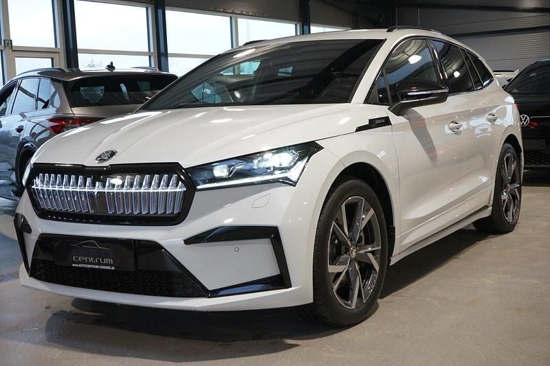 Hvidmetal Brugt 2025 Skoda Enyaq iV SportLine SUV | 379.900 kr. (Fair pris) - Billede 1/4