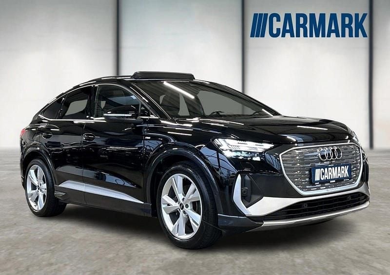 Sort Brugt 2022 Audi Q4 Sportback e-tron S-Line SUV | 219.990 kr. (Fair pris) - Billede 1/4