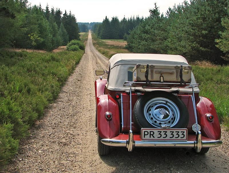 Brugt MG Midget 56 HK (41 kW) 1953 Rød Cabriolet