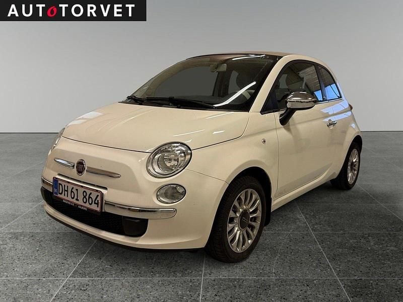 Hvid Brugt 2014 Fiat 500C Collezione Cabriolet | 47.700 kr. - Billede 1/4