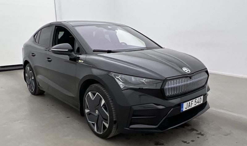Sort Brugt 2023 Skoda Enyaq iV RS SUV | 329.900 kr. (God pris) - Billede 1/4