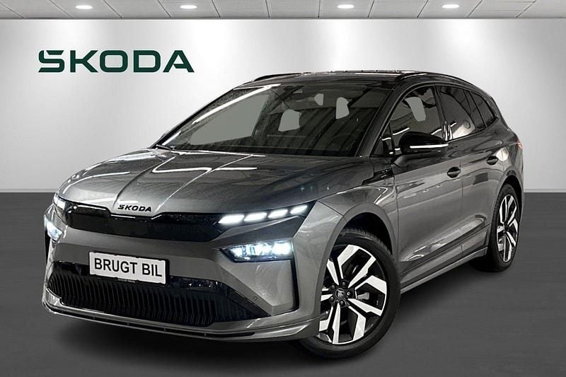 Gråmetal Brugt 2025 Skoda Enyaq iV SportLine SUV | 394.900 kr. - Billede 1/4