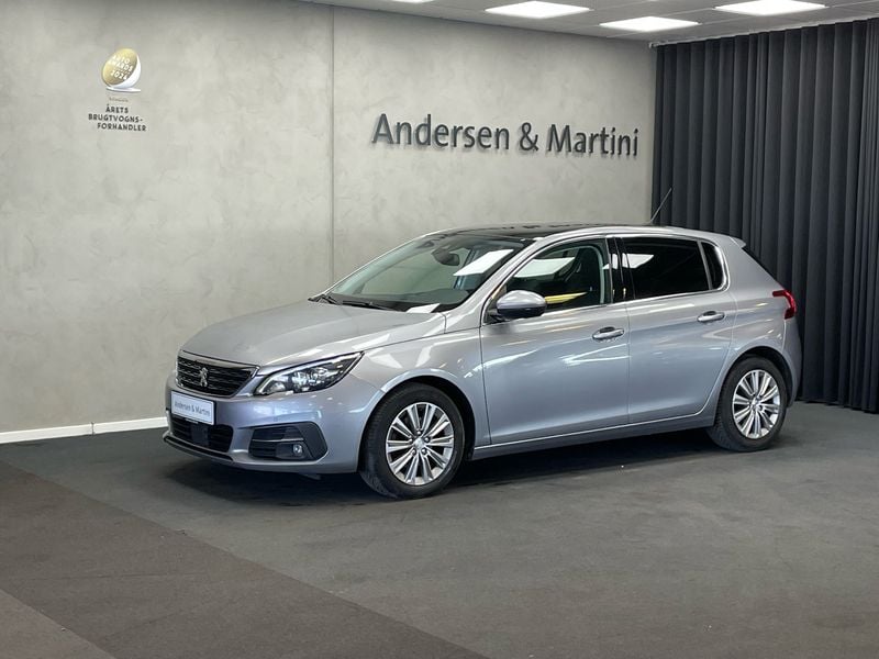 Brugt Peugeot 308 Allure+ 130 HK (95 kW) 2019 Sølv Hatchback