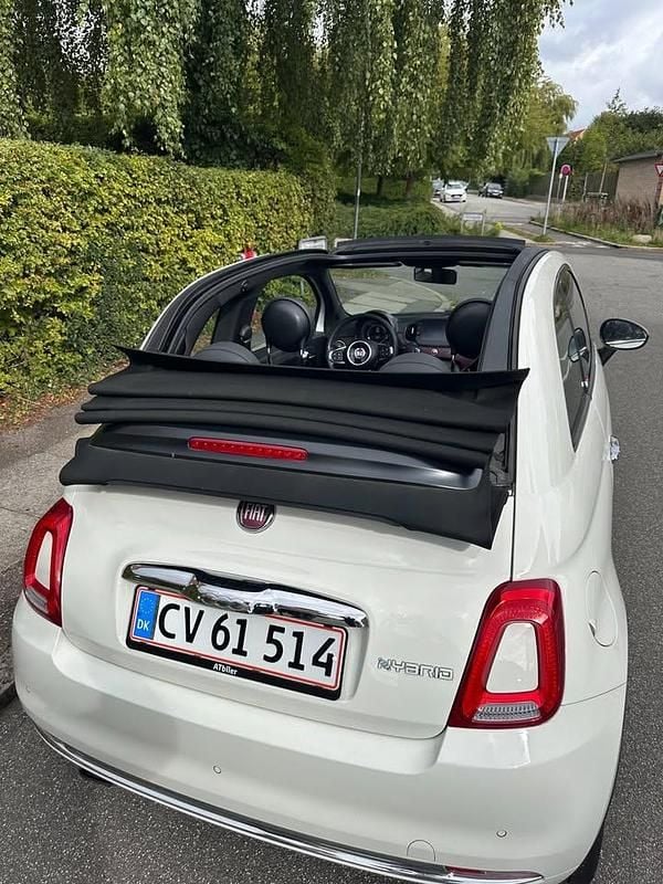 Brugt Fiat 500C Star 69 HK (50 kW) 2020 Hvid Cabriolet