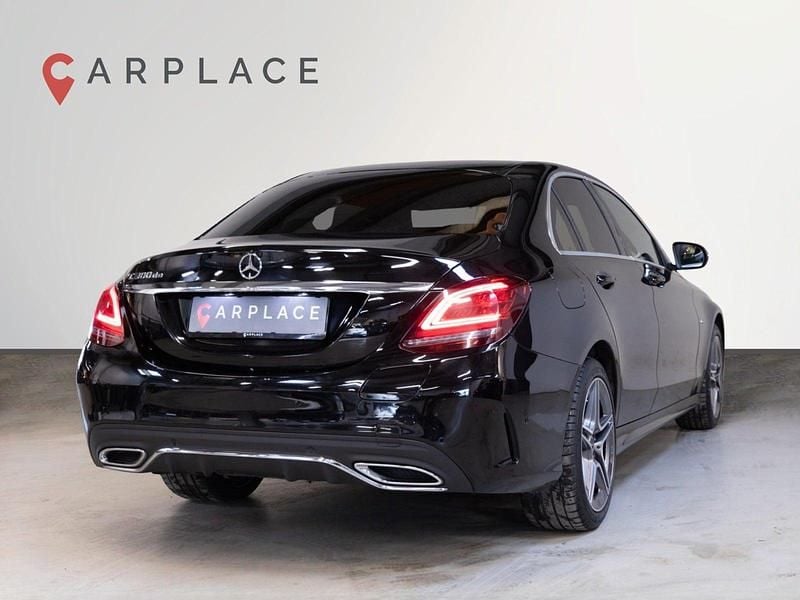 Brugt Mercedes C300e AMG line 306 HK (225 kW) 2019 Sort Sedan