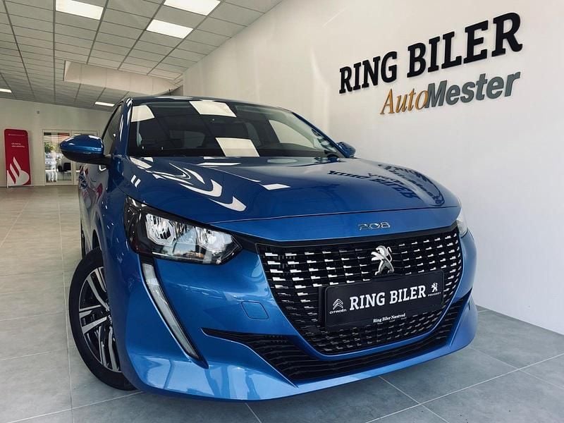 Blåmetal Brugt 2021 Peugeot 208 Allure Hatchback | 129.800 kr. (Fair pris) - Billede 1/3