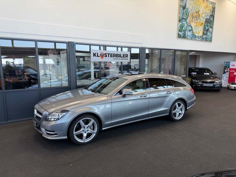 Sølvmetal Brugt 2014 Mercedes CLS500 Shooting Brake Stationcar | 2.795 kr. - Billede 1/4