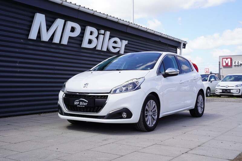 Hvid Brugt 2018 Peugeot 208 Allure Sky Hatchback | 89.900 kr. (Fair pris) - Billede 1/4