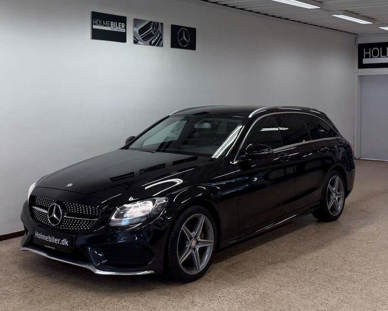 Sort Brugt 2017 Mercedes C200 AMG line Stationcar | 154.900 kr. (Lidt for dyr) - Billede 1/4