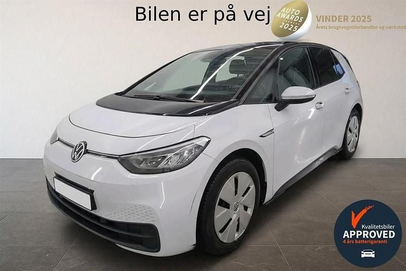 Hvid Brugt 2021 VW ID.3 Life Hatchback | 132.400 kr. (Super pris) - Billede 1/4