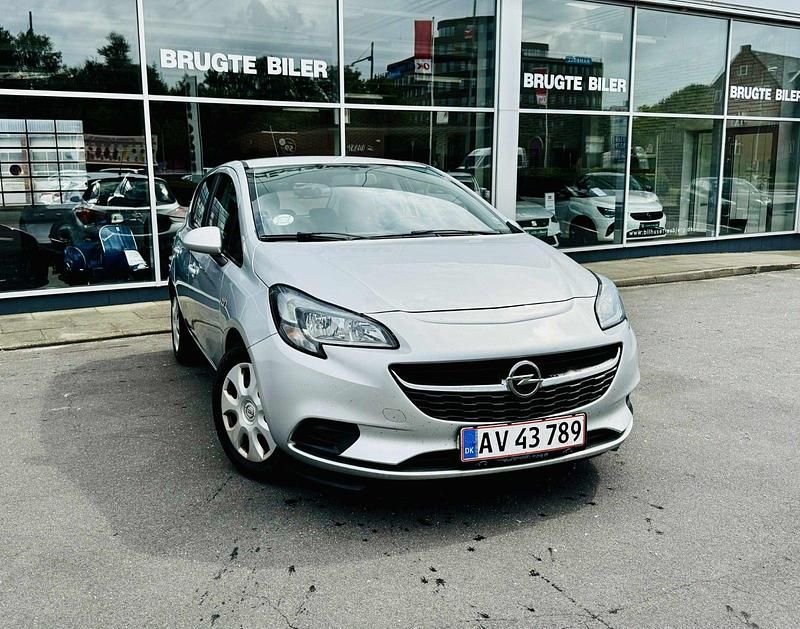 Sølvmetal Brugt 2015 Opel Corsa Enjoy Hatchback | 69.900 kr. (Fair pris) - Billede 1/4