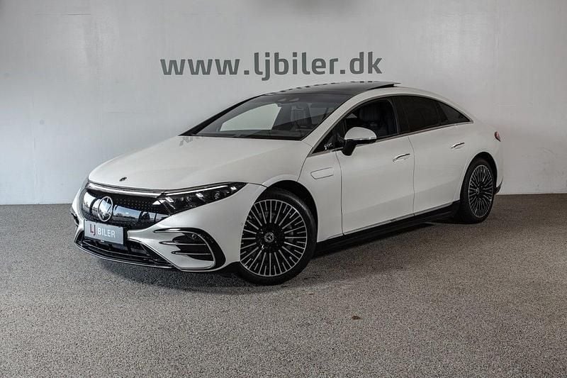 Brugt Mercedes EQS450+ AMG line 244 kW (333 HK) 2022 Hvidmetal Hatchback