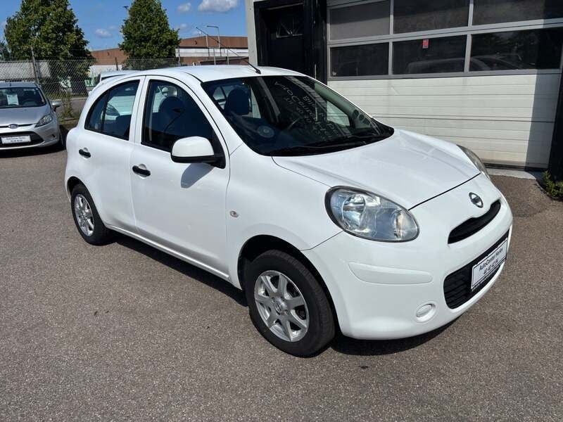 Hvid Brugt 2012 Nissan Micra Visia Hatchback | 39.900 kr. (Dyr) - Billede 1/4