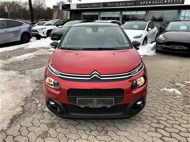 Brugt Citroën C3 Skyline 100 HK (73 kW) 2019 Rødmetal Hatchback