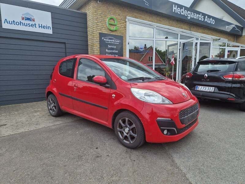 Rød Brugt 2013 Peugeot 107 Active Hatchback | 26.800 kr. (Fair pris) - Billede 1/4