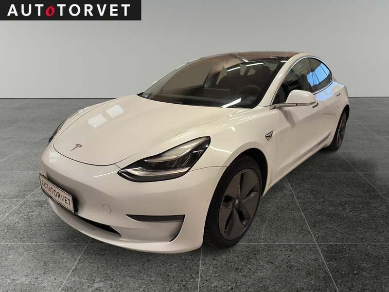 Hvidmetal Brugt 2019 Tesla Model 3 Long Range Sedan | 159.700 kr. (Fair pris) - Billede 1/4