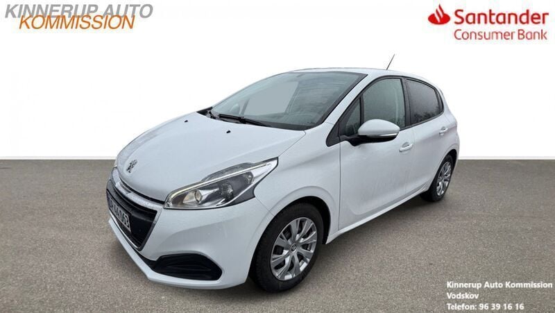 Hvid Brugt 2019 Peugeot 208 Envy Hatchback | 64.900 kr. (God pris) - Billede 1/4