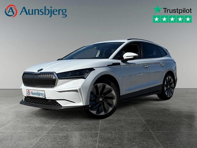 Hvid metal Brugt 2021 Skoda Enyaq iV Lodge SUV | 214.500 kr. (Fair pris) - Billede 1/4