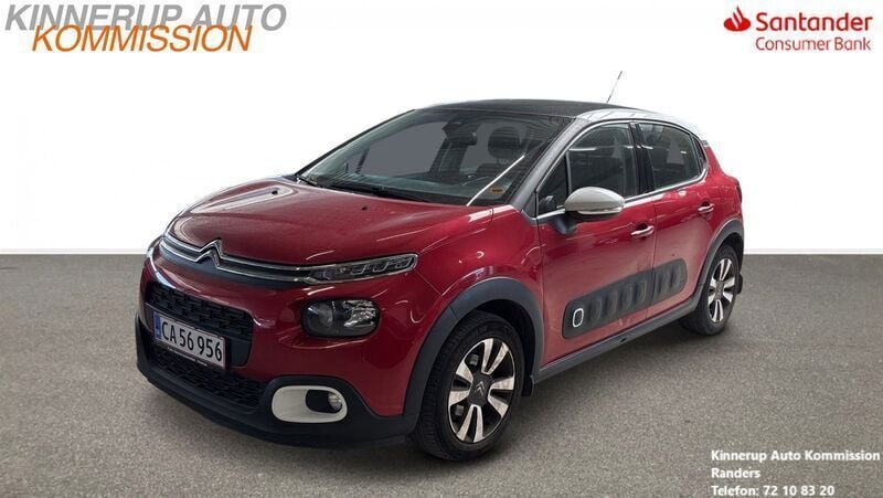 Rød Brugt 2018 Citroën C3 Skyline Hatchback | 59.900 kr. (God pris) - Billede 1/4