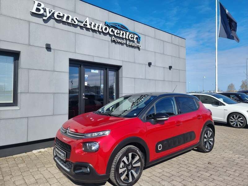 Rødmetal Brugt 2020 Citroën C3 Shine Hatchback | 92.500 kr. (Fair pris) - Billede 1/4
