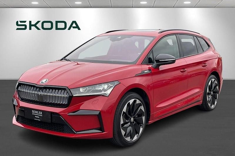Rød Brugt 2022 Skoda Enyaq iV SportLine SUV | 289.900 kr. (Fair pris) - Billede 1/4