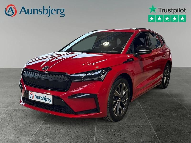 Rød metal Brugt 2022 Skoda Enyaq iV SportLine SUV | 222.500 kr. (Lidt for dyr) - Billede 1/4