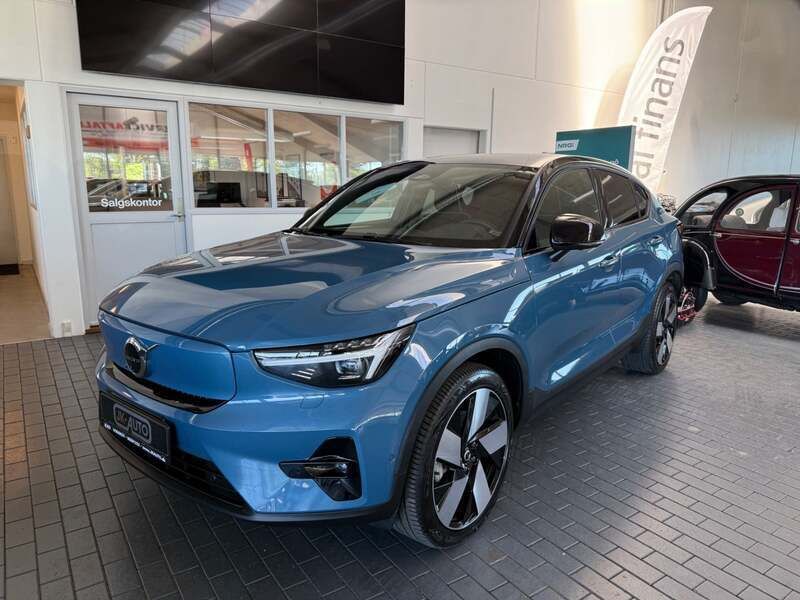 Blåmetal Brugt 2022 Volvo C40 Ultimate SUV | 264.800 kr. (Super pris) - Billede 1/4