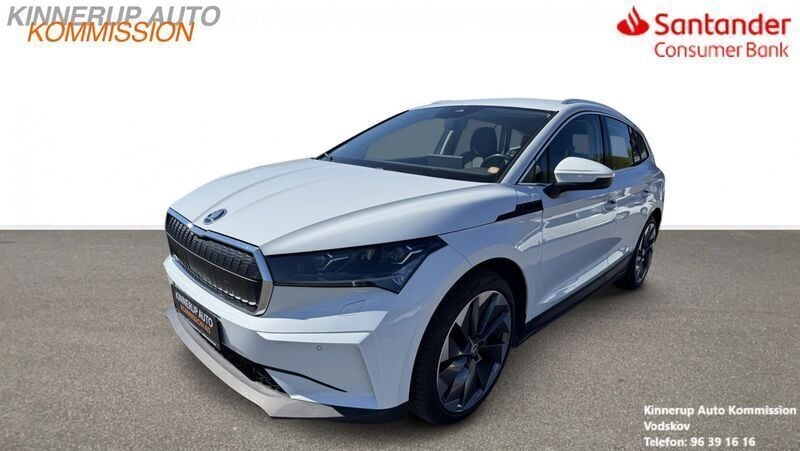 Hvid Brugt 2021 Skoda Enyaq iV SUV | 214.900 kr. (Super pris) - Billede 1/4