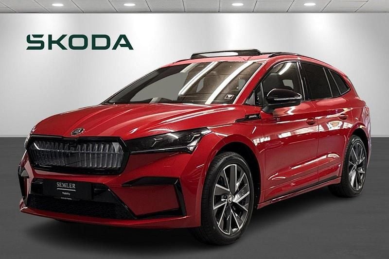 Rødmetal Brugt 2024 Skoda Enyaq iV SportLine SUV | 399.900 kr. (Fair pris) - Billede 1/4