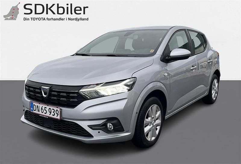 Sølvmetal Brugt 2022 Dacia Sandero Comfort Hatchback | 134.900 kr. (Dyr) - Billede 1/4