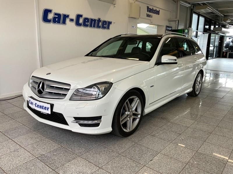 Hvid Brugt 2012 Mercedes C200 Avantgarde Stationcar | 60.000 kr. - Billede 1/4