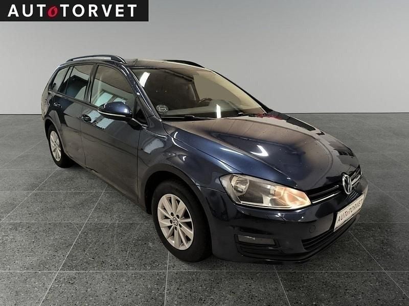 Blåmetal Brugt 2014 VW Golf VII Comfortline Stationcar | 92.700 kr. (God pris) - Billede 1/4