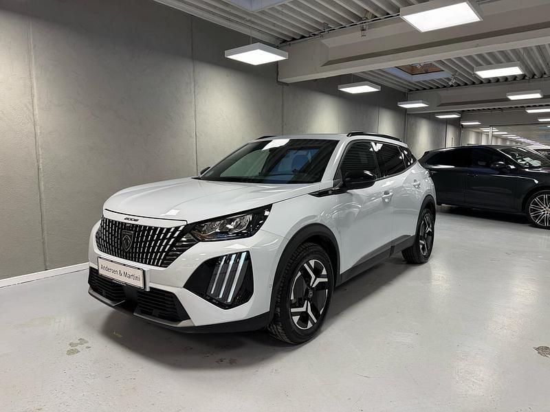 Hvid Brugt 2024 Peugeot e-2008 Allure SUV | 174.400 kr. (Lidt for dyr) - Billede 1/4