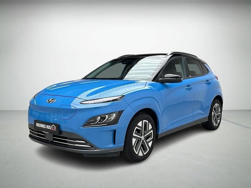 Lysblå Brugt 2021 Hyundai Kona Trend SUV | 129.700 kr. - Billede 1/4