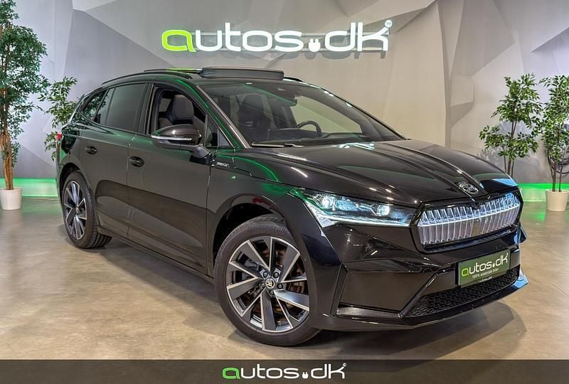 Brugt Skoda Enyaq iV SportLine 210 kW (286 HK) 2024 Sortmetal SUV