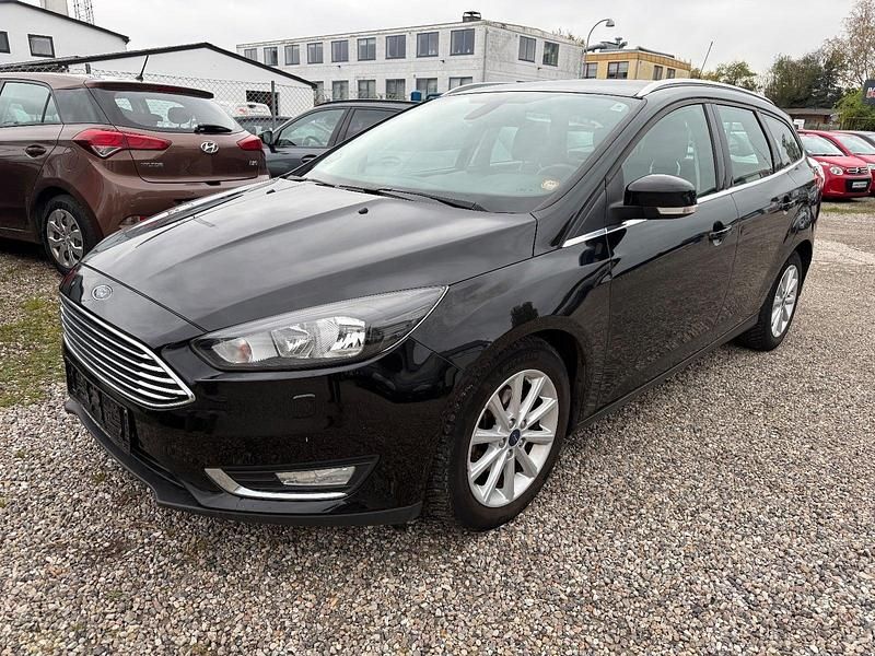 Sort Brugt 2015 Ford Focus Titanium Stationcar | 69.990 kr. (Fair pris) - Billede 1/4