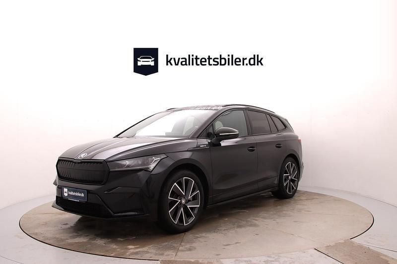 Brugt Skoda Enyaq iV SportLine 150 kW (204 HK) 2022 Sortmetal SUV