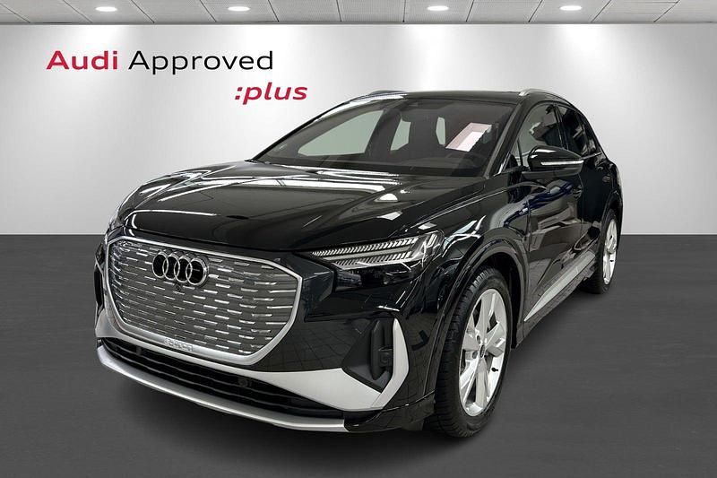 Sortmetal Brugt 2025 Audi Q4 e-tron S-Line SUV | 444.900 kr. (Dyr) - Billede 1/4