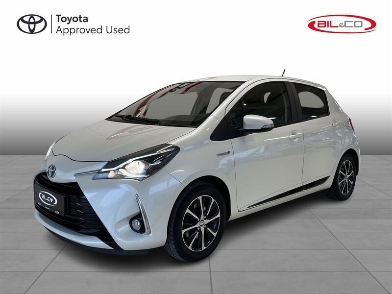 Hvid metal Brugt 2019 Toyota Yaris Hybrid H3 Hatchback | 134.900 kr. (Fair pris) - Billede 1/4
