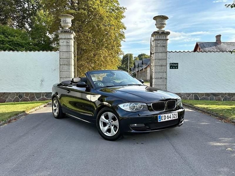 Sort Brugt 2009 BMW 118 Cabriolet Cabriolet | 95.000 kr. - Billede 1/4