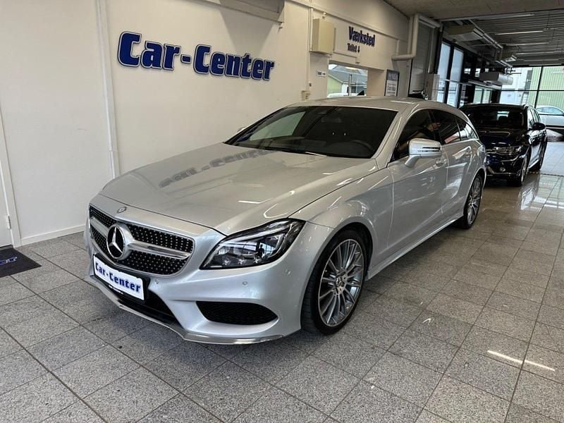 Grå Brugt 2015 Mercedes CLS350 Shooting Brake Stationcar | 339.900 kr. - Billede 1/4