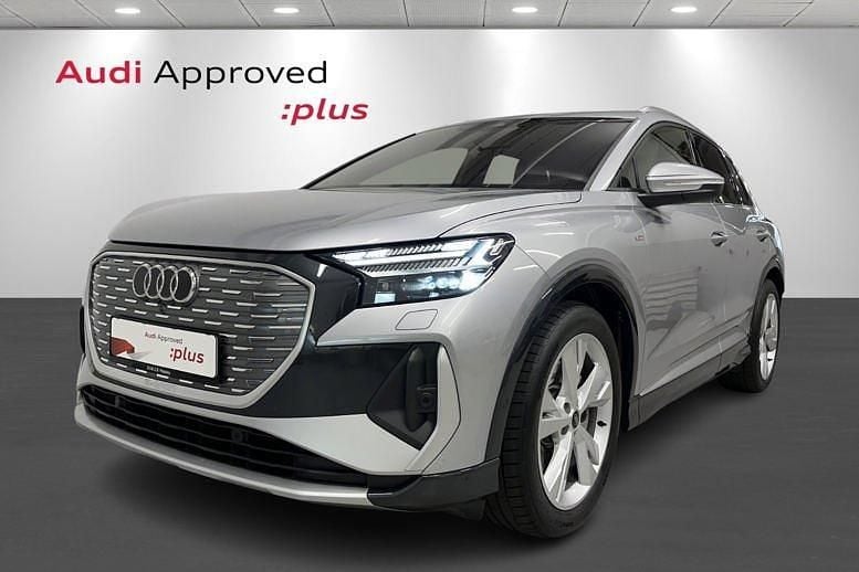 Sølvmetal Brugt 2024 Audi Q4 e-tron S-Line SUV | 414.900 kr. - Billede 1/4