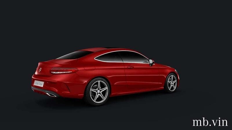 Brugt Mercedes C220 AMG line 170 HK (125 kW) 2016 Rødmetal Coupe