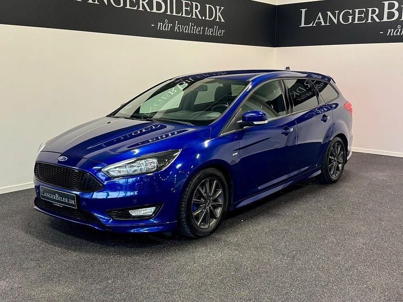 Mørkblåmetal Brugt 2018 Ford Focus ST-Line Stationcar | 119.500 kr. (Dyr) - Billede 1/4