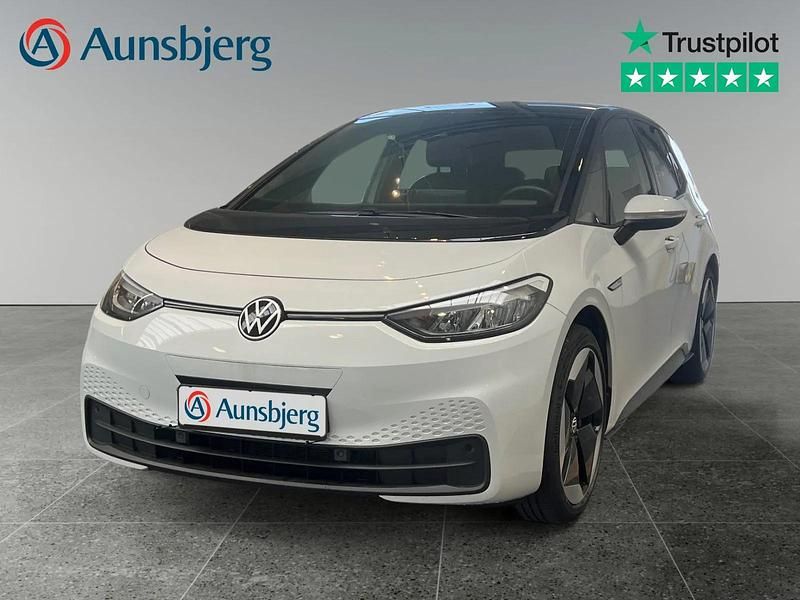 Hvid Brugt 2023 VW ID.3 Pro Performance Hatchback | 194.500 kr. (Lidt for dyr) - Billede 1/4