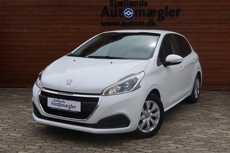 Hvid Brugt 2018 Peugeot 208 Active Hatchback | 90.000 kr. (Fair pris) - Billede 1/4