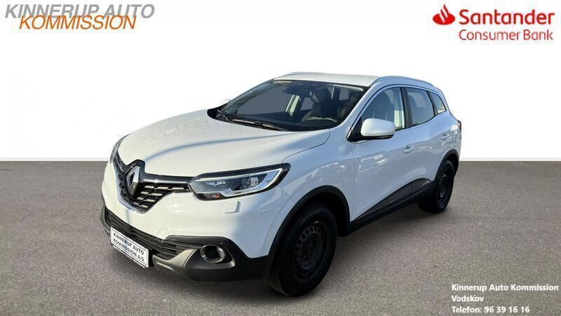 Hvid Brugt 2018 Renault Kadjar Zen SUV | 99.900 kr. (Super pris) - Billede 1/4