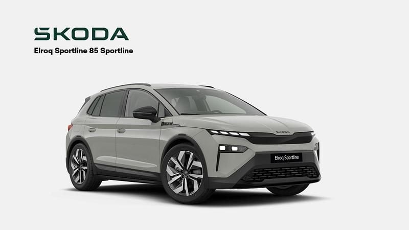 Grå Ny 2025 Skoda Elroq SportLine SUV | 339.700 kr. (Fair pris) - Billede 1/4